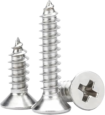 Wood Screws M2 M2.2 M2.6 M3 M3.5 M4 M5 M6 316 Stainless Steel Marine Flat Countersunk Head Self Tapping Wood Screw Screw40mm,M2.650Pcs