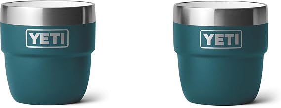 YETI Rambler 4 oz Stackable Cup, Stainless Steel, Vacuum Insulated Espresso/Coffee Cup, 2 Pack