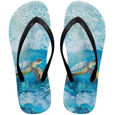 Womens Casual Flip Flops Comfortable Soft Sole Non-Slip EVA Flat Sandals Vacation Sport Summer Shoes