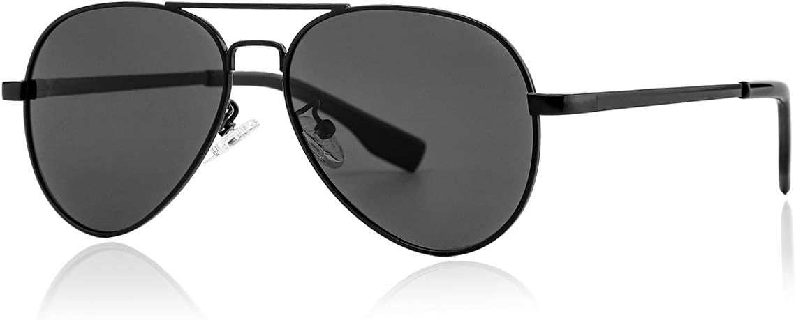 Gleyemor Polarized Aviator Sunglasses for Small Narrow Face Women and Men | 52MM Small Aviators 100% UV Protection 58MM Standard Style