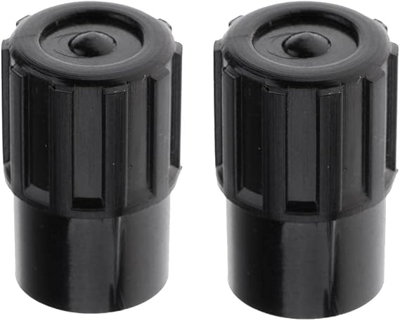 Jili Online 2pcs Durable Plastic Tenor Saxophone End Plug Flat B Sax Accessory Black