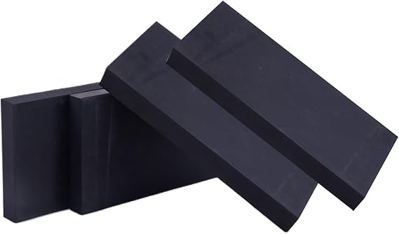 4 Pcs Rubber Shock Blocks 10050Mm, Industrial Rubber Sheet Thickness 12-25Mm for Heavy Machinery and Building Materials(100x50x20mm)