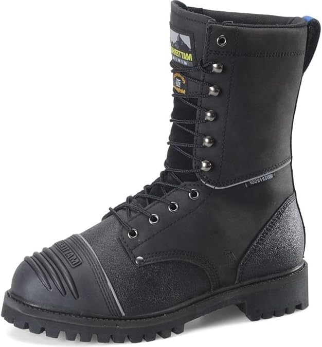 Matterhorn Men's Mulrooney 10" Waterproof Contourical - Internal Metguard Boots, Black - 12 M