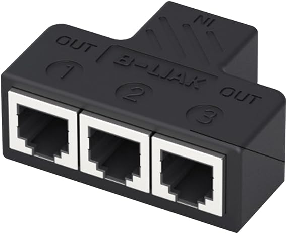 Telephone Splitter 3 Way/4Way Outlet Converter RJ11 6P6C Interface Adapter Converter 3/4port Outlet Adapter Telephone Splitter