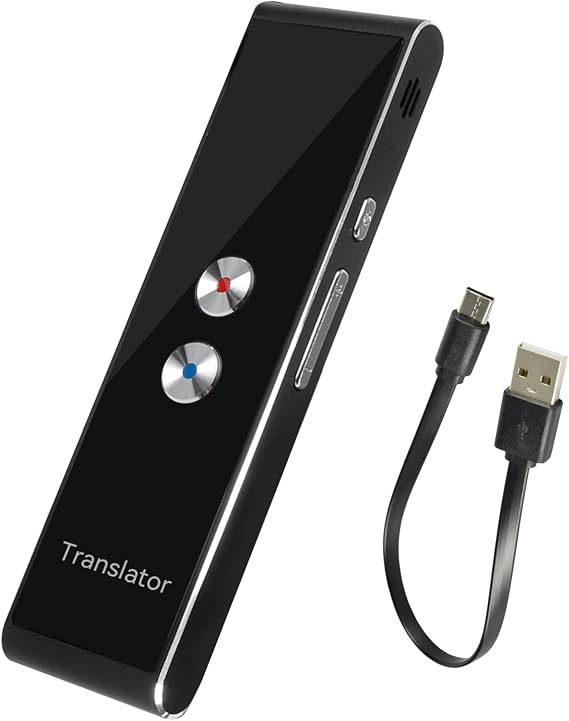 Voice Translator Device, Smart Instant Real Time Voice Languages Translator, Mini Gadget Support 97 Languages Easy Translator, Pocket Dictionary for Learning, Travel, Business