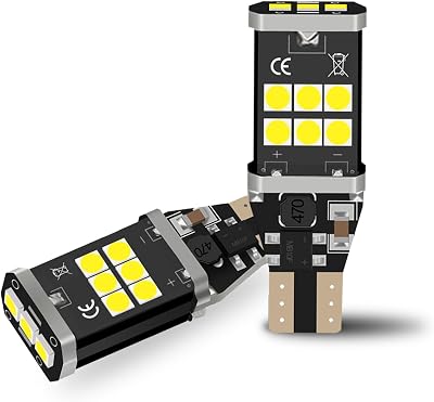 Ltshin 921 912 LED Bulb Backup Reverse Light, 6500K Cold White Light, Super Bright High Power Plug and Play Replacement T15, 906, 904, 902, 922, W16W Bulbs 2PACK