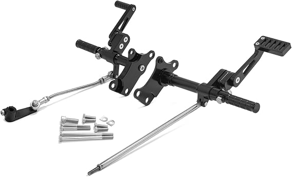TOFR Forward Controls pegs Foot Controls kits Compatible with Harley Sportster XL 1200 883 1991-2003 (Black)