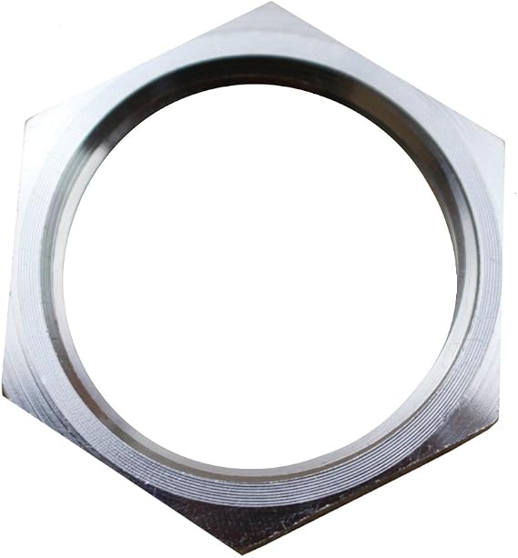 DERNORD Cast Pipe Fitting Stainless Steel 304 Hex Locknut NPT Female 1" (Pack of 1)