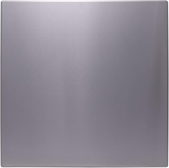 RiversEdge Products Stainless Steel Kitchen Backsplash, 30" x 30", Polished, Modern, Magnetic, Formed Edges, 15 lbs, 1 piece