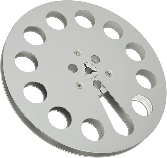 Empty Tape Reel Universal Aluminum Recording Coil for Home Studio Silver 7 11 Holes 1/4 Open Coil Compatible with NAB Decks 1 Pack