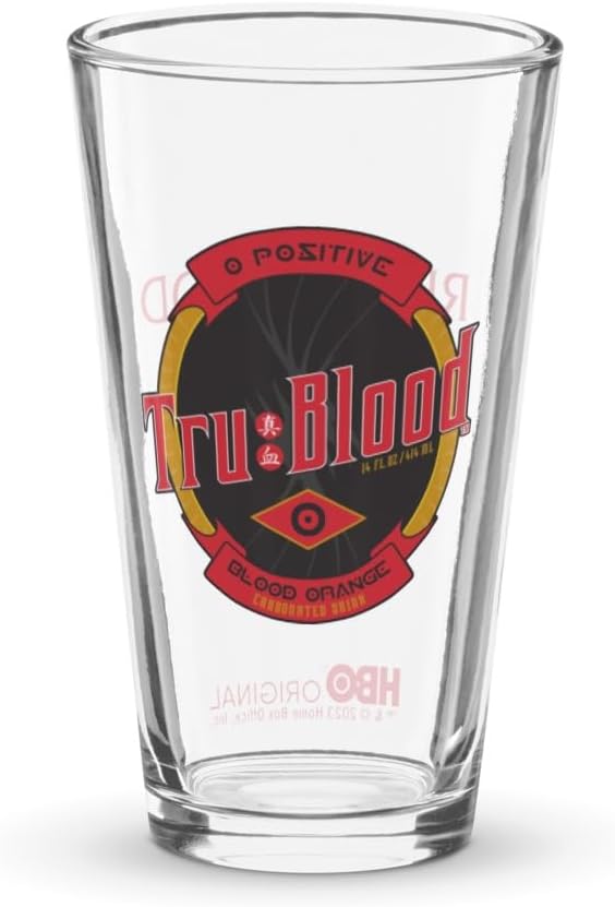 HBO - True Blood "Real Blood Is For Suckers" Pint Glass - Officially Licensed - 16 oz