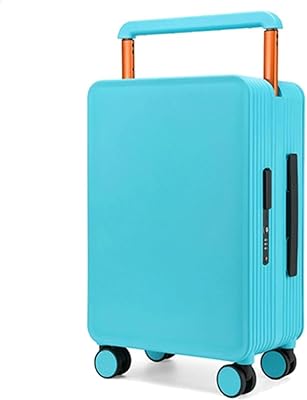 Suitcase Widened Trolley Case for Men and Women with Large Capacity Trolley Case Universal Wheel Travel Password CaseBlue,24in