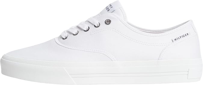 Tommy Hilfiger Men's Th Vulc Cup Long Lace Canvas Fm0fm05874 Low Top