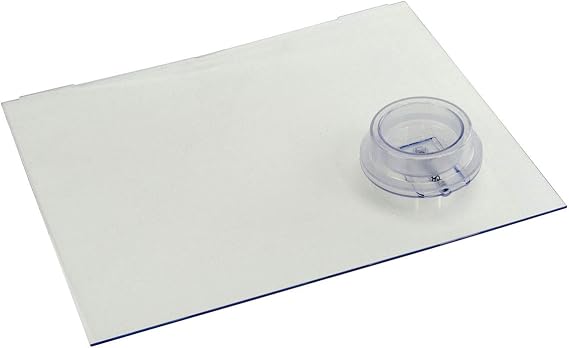 Lippert Replacement RV Screen Door Slider Panel with Push-Down Knob Opener, No Assembly, Easy Installation, Made from Durable Plastic - 239061, White