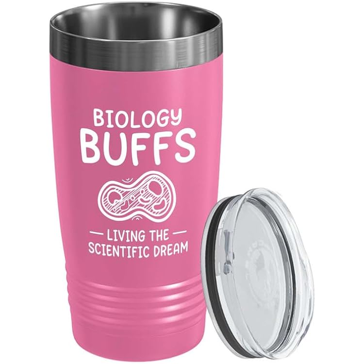 Biologist Pink Edition Viking Tumbler 20oz - Biology buffs Living - Biology Teacher Chemistry Student Biochemistry Marine Scientific Future Laboratory Assistant