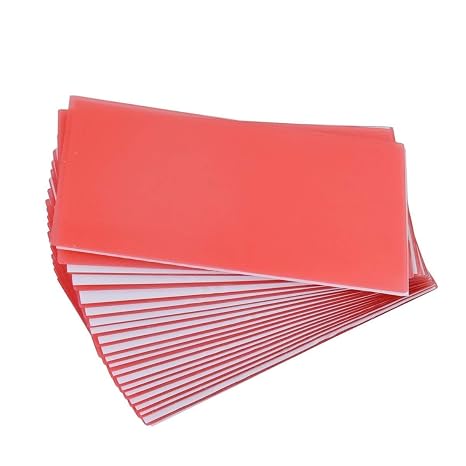 20PCS Dental Base Plate Wax, Cannot be Used for dentures Molding Casting Wax Sheet Material Red Utility Wax Sheets Lab Dentist Auxiliary Material