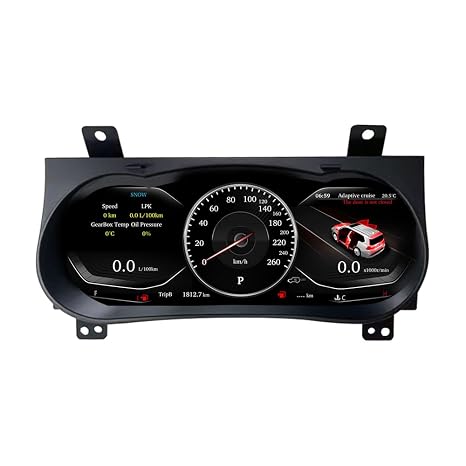 12.3 inch for Toyota Hilux 2016-2024 Car LCD Digital Cluster Virtual Cockpit Speedometer Dash LCD Gauges Screen Instrument