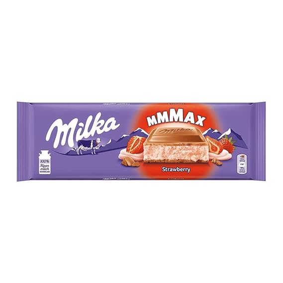 Milka Chocolate Erdbeer (Chocolate Strawberry) 300 g