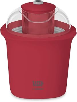 Tasty by Cuisinart ICM100TRD Ice Cream Maker, 8.71"(L) x 8.71"(W) x 10.49"(H), Red