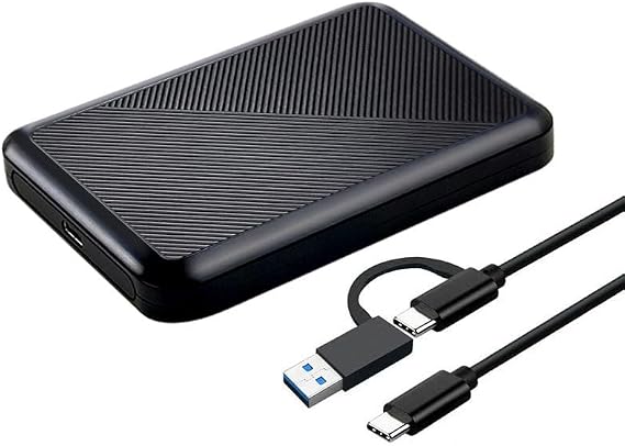 Ultra Slim Portable External Hard Drive USB 3.1 Type C HDD Storage for PC, Mac, Laptop, PS4, Xbox one (1TB)