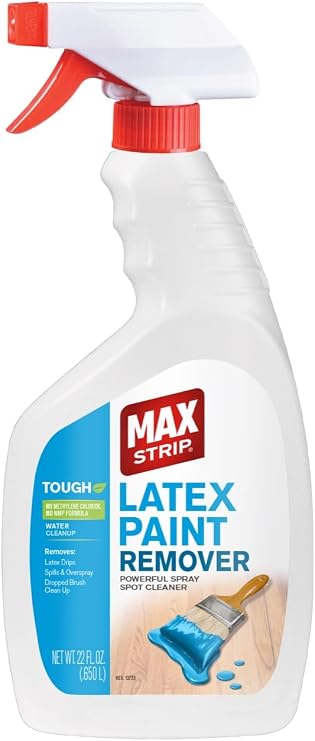 Max Strip Latex Paint Remover Gel Spray, Multi-Surface Safe, 22 fl oz