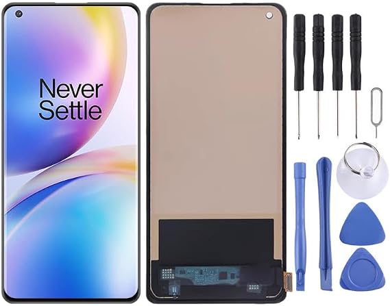 Mobile Phone LCD Display for OnePlus 8 Pro TFT LCD Screen With Digitizer Full Assembly (Black) Repair Part