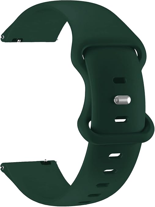 Quick Release Watch Band Compatible With Sekonda Active Plus Silicone Pin & Tuck Replacement Strap (Viridian Green)