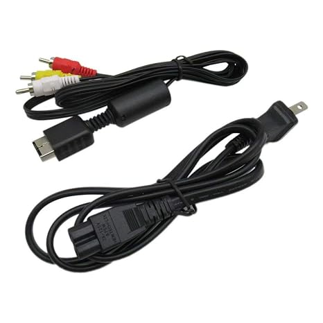 XSPANDER Power Cord and AV Cable for PlayStation 2 System PS2