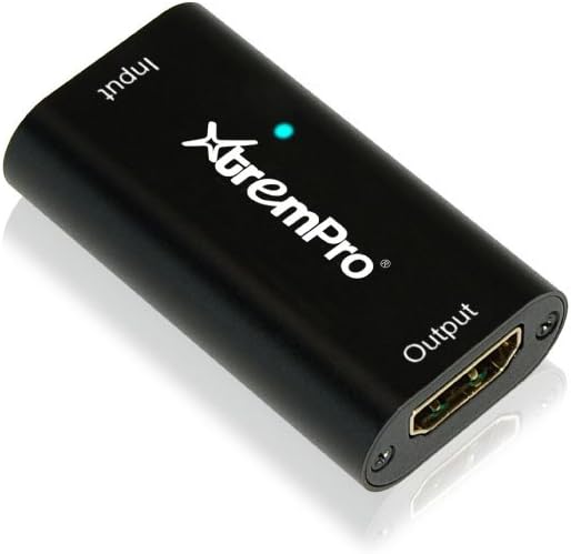 4K Extender HDMI Repeater Up to 130 Ft Supporting 2.0, 3D 4Kx2K@60Hz & 30Hz, YUV 4:4:4 - Black (61022)