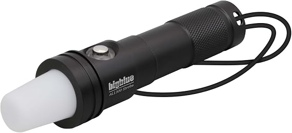 Bigblue AL 1300 Lumen Strobe with Blue, Green, and red Flash
