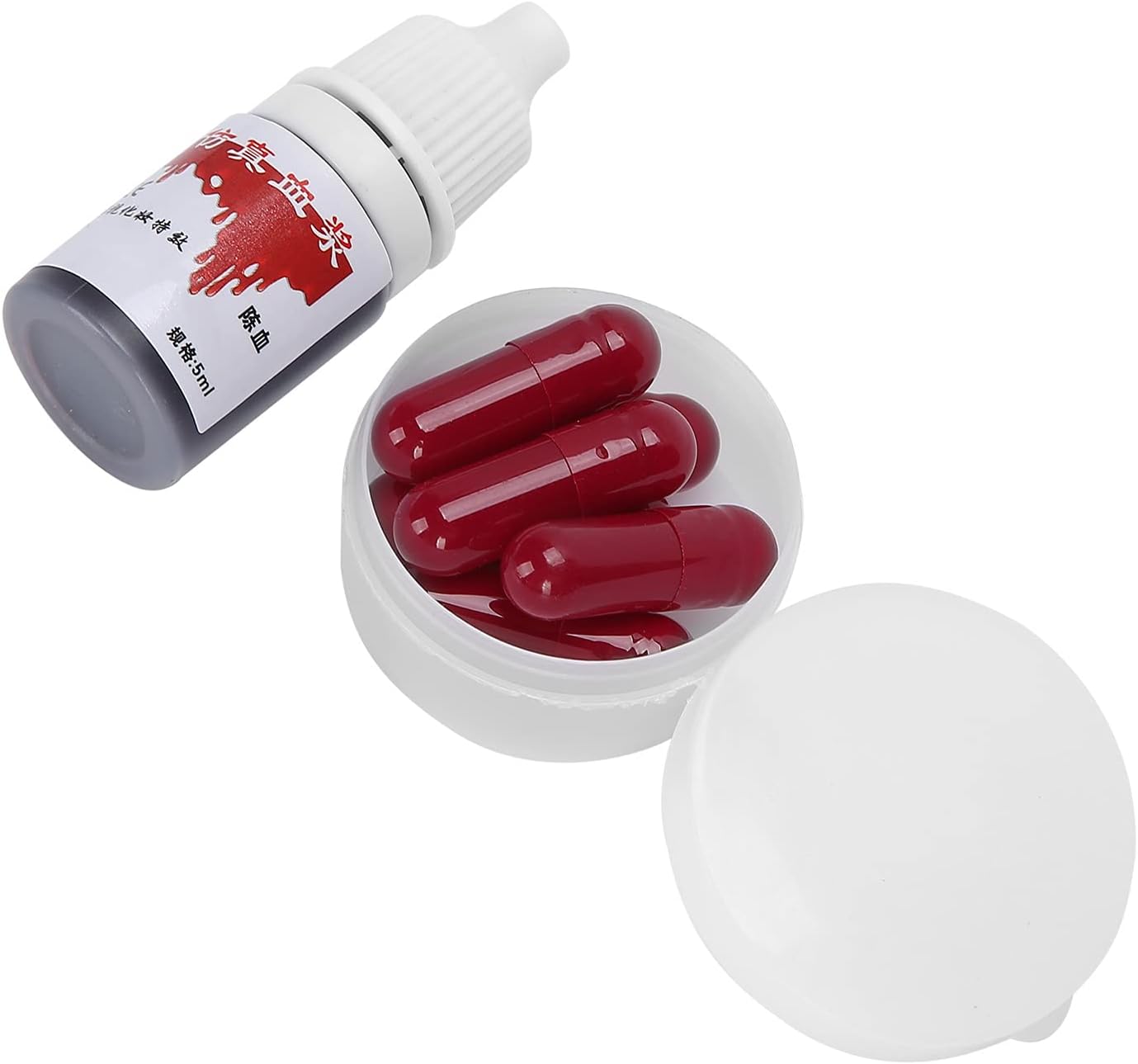 Fake Blood Pill, Safe and Reliable Fake Blood Capsules for Most People for Theater Film, Special Effects