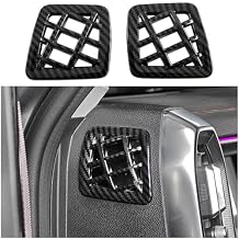 ITrims Car Accessories for Chery Jetour Traveller T2 2023 2024 2025 Interior Front Air Vent Outlet Cover Trim Overlay Frame Cover ABS Carbon Fiber 2PCS
