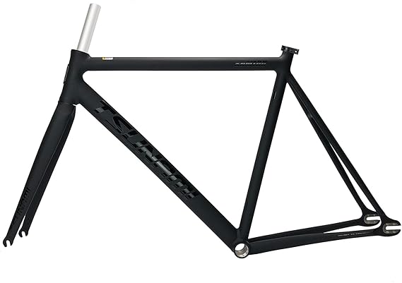 700C Fixed Gear Bicycle Frame Set 49CM 52CM 55CM 58CM Aluminum Alloy Track Bike Frame C Brake Bicycle Frame Quick Release Frame 100mm/120mm QR BSA BB68mm