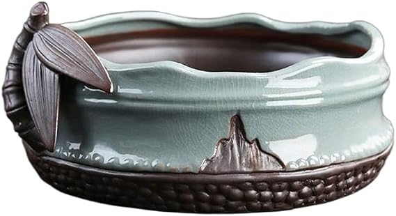 Flower Pot Indoor Flower Pots Ceramic Flower Pots Bonsai Flower Pots Living Room Desktop Flower Pots Landscaping Pots Planter Pots(A)