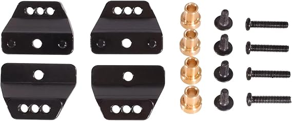 Rc Accessories For MN For MN168 For MN82 LC79 For MN78 99s V2 1/12 Model Remote Control Car Metal Upgrade Accessories Parts Shock Absorber Bracket(Black)