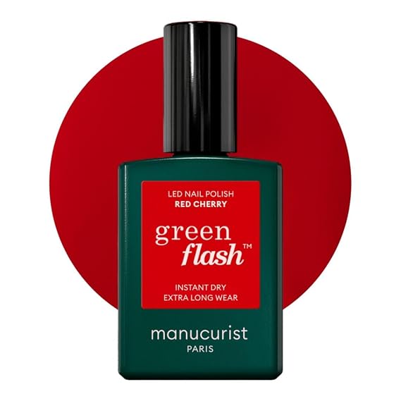Manucurist Green Flash Red Cherry LED Gel Nail Polish