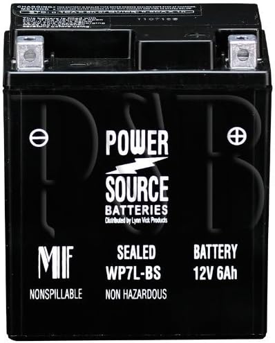 YTX7L-BS, GTX7L-BS, FTX7L-BS, PTX7L-BS Replacement Battery 140cca High Performance WP7L-BS Sealed AGM for Kawasaki, Suzuki, Honda, KTM, Yamaha, Aprilia, ATK, Bimota Motorcycle, Scooter