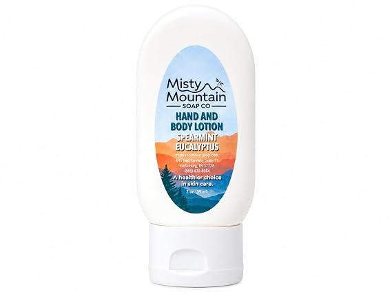 Spearmint Eucalyptus Hand and Body Lotion 2 oz. - Handmade by Misty Mountain Soap Co.
