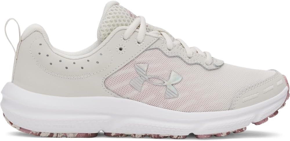 Under Armour Women's Charged Assert 10, (118) Summit White/Tourmaline Pink/Iridescent, 5.5 UK