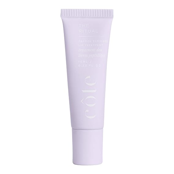 Cote Beautys The Ritual Lip Moisturizer for Women with Peptides, Shea Butter & Cocoa Butter for Soft & Supple Lips, Softens, and Soothes, Vegan & Cruelty-Free, 0.33 Fl Oz