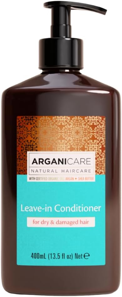ARGANICARE| Argan Oil Leave-In Conditioner | Dry & Damaged Hair | Daily Leave-In Care | Softness, Shine & Manageability | 400 ml