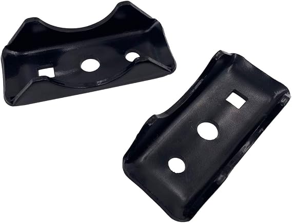 ELITEWILL 2PCS Steel Leaf Axle Spring Perch, Rear Seat Tube Mount Compatible with Trailer, Truck