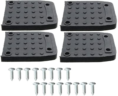 Stilt Soles Anti-Slip Pads Construction Tripod Mat for Drywall,4Pcs Stilt Soles Replacement Kit, Black