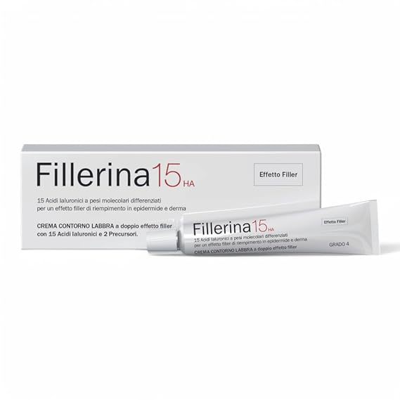 Fillerina 15HA Lip Contour Cream Immediate Filler Effect Anti-Wrinkle Grade 4 15ml