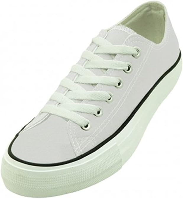 E-327L Women's Canvas Sneakers Classic Lace Up Oxfords Students Fashion Shoes Sizes