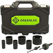 Greenlee 830 HOLE SAW KIT, 1/2-Inch Through 2-Inch, Black