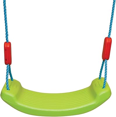 Geospace Outdoor or Indoor Swing TIME Bench Swing with E-Z Ring Setup System for Kids 12 & Under