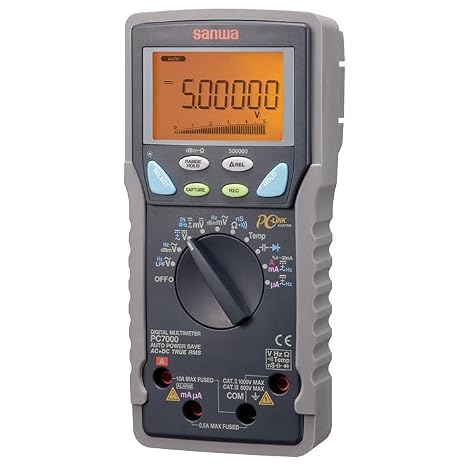 Japan Sanwa PC7000 Digital Multimeters (PC Link) 500000 Count for DCV, Dual Display(PC7000)
