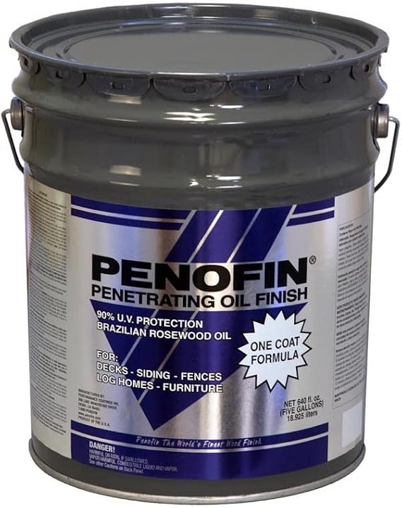 Penofin Blue Semi-Transparent Cedar Oil-Based Wood Stain 5 gal.