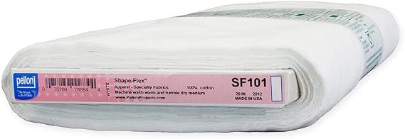 Pellon SF101 Shape-Flex Fusible medium weight woven interfacing White Sold by Yard